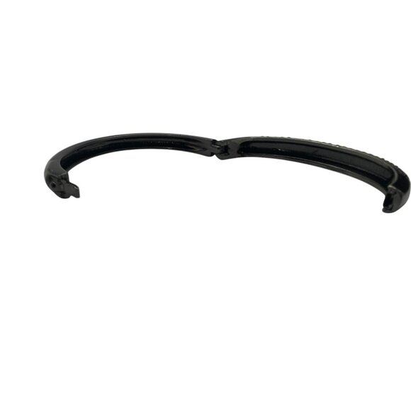 **Retro Black Gray Rhinestone Clamper Bracelet - Picture 7 of 10